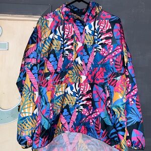 Lauren James Colorful Leaf Print Ski Jacket